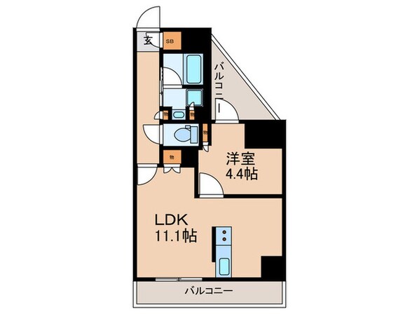 クロスレジデンス高田馬場の物件間取画像